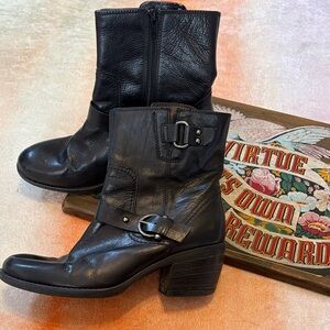 Clarks Black Leather Boots